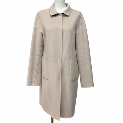 Max Mara Weekend Maxmara Reversible Wool Coat Navy Beige 44 — view 5