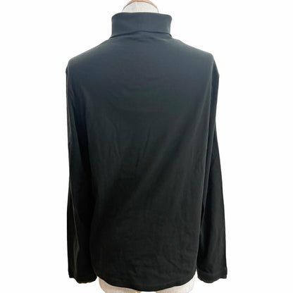 Hermes Cotton 100% Saddle Stitch High Neck Long Sleeve T-Shirt Khaki — view 4