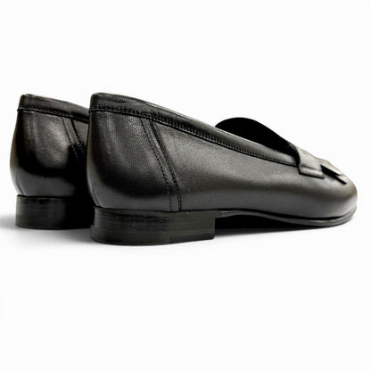 Hermes Moccasins Royale Leather Loafers Black — view 6