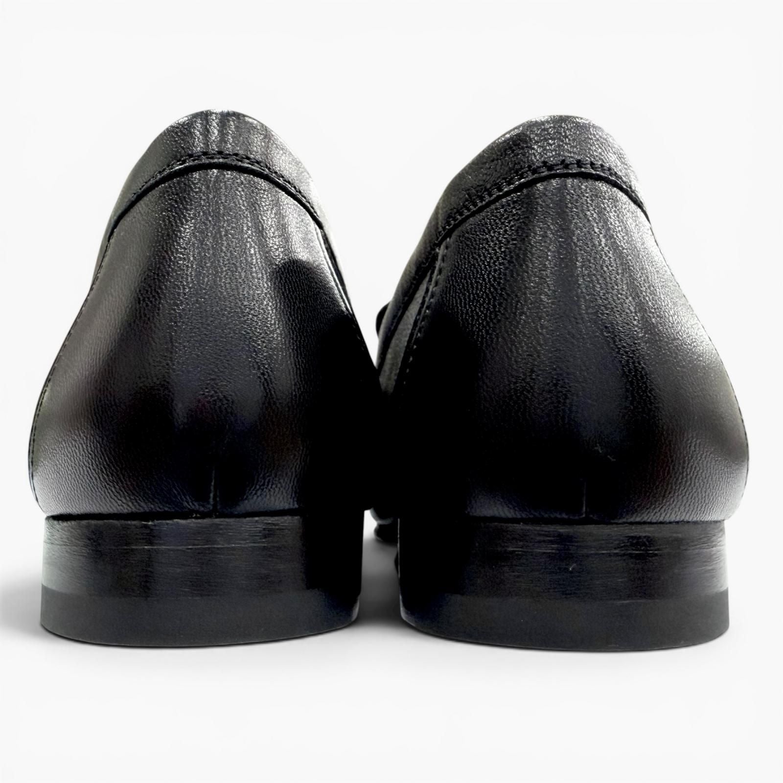 Hermes Moccasins Royale Leather Loafers Black — view 5