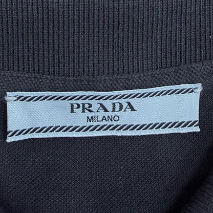 Prada Cotton 100% Pique Dress Navy 36 — view 6