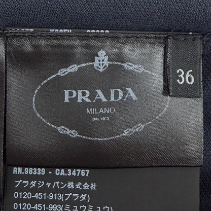 Prada Cotton 100% Pique Dress Navy 36 — view 7