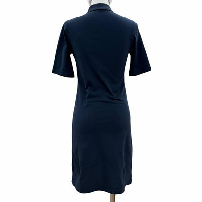Prada Cotton 100% Pique Dress Navy 36 — view 3