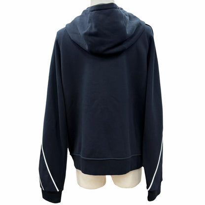 Hermes Sport Capsule Cotton 100% Marine Logo Contrast Jacket — view 4