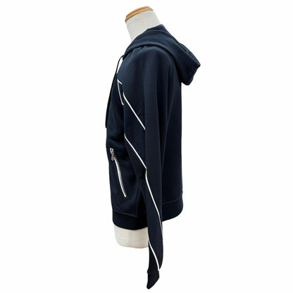 Hermes Sport Capsule Cotton 100% Marine Logo Contrast Jacket — view 3
