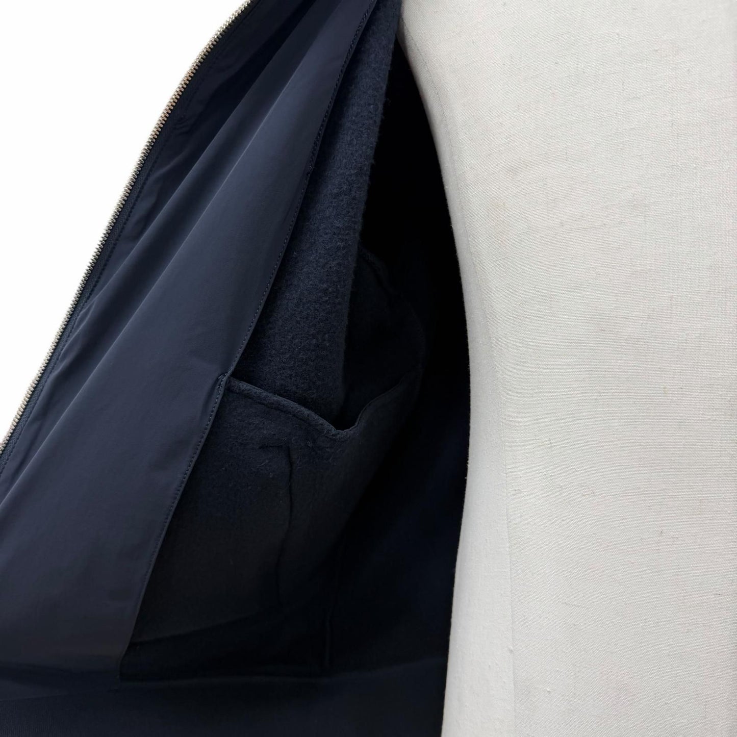 Hermes Sport Capsule Cotton 100% Marine Logo Contrast Jacket — view 5