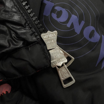 Bvlgari Moncler Wilson Hooded Double Zip Up Jacket Black Multi — view 9