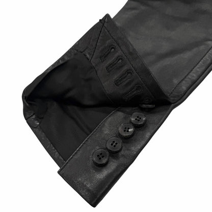 Gucci Vintage Sheep Leather Lambskin Era Single Jacket Tailored Black 46 — view 8