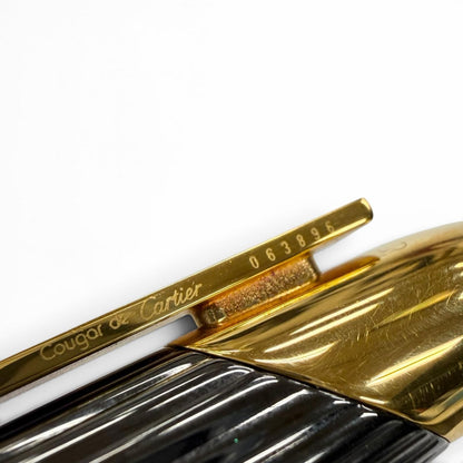Cartier Trinity Color Stone Twist Ballpoint Pen Black Gold Handwriting Confirmed — view 9