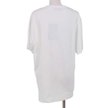 Gucci Cotton 100% Logo Embroidery Oversize Jersey Short Sleeve T-Shirt White — view 3