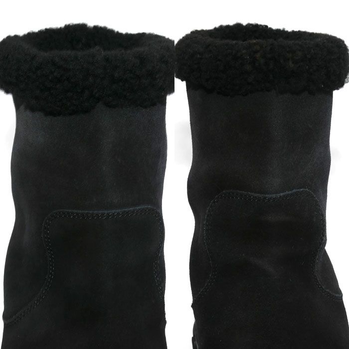 Louis Vuitton Bree Line Shearling Boots Black — view 7