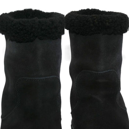 Louis Vuitton Bree Line Shearling Boots Black — view 7
