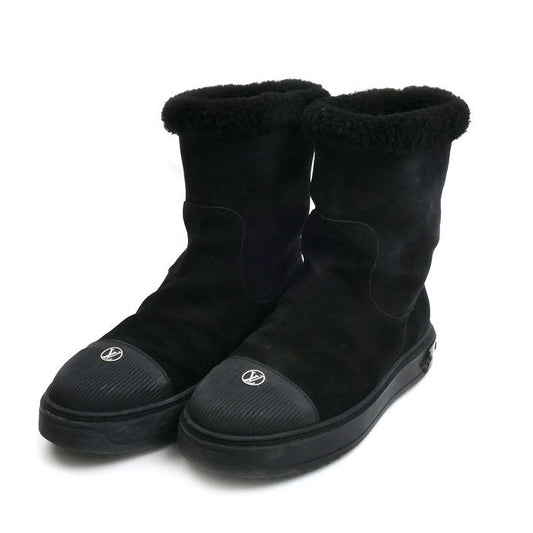 Louis Vuitton Bree Line Shearling Boots Black