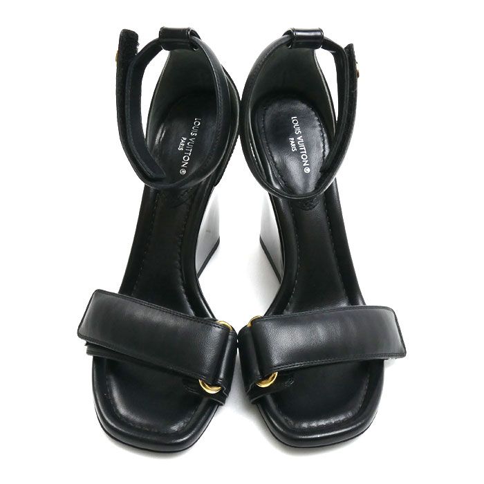 Louis Vuitton Stella Line Ankle Strap Sandals Black — view 2