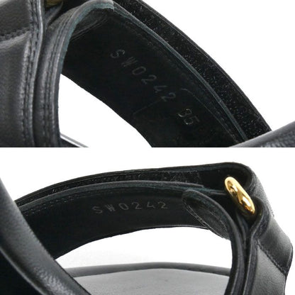 Louis Vuitton Stella Line Ankle Strap Sandals Black — view 6