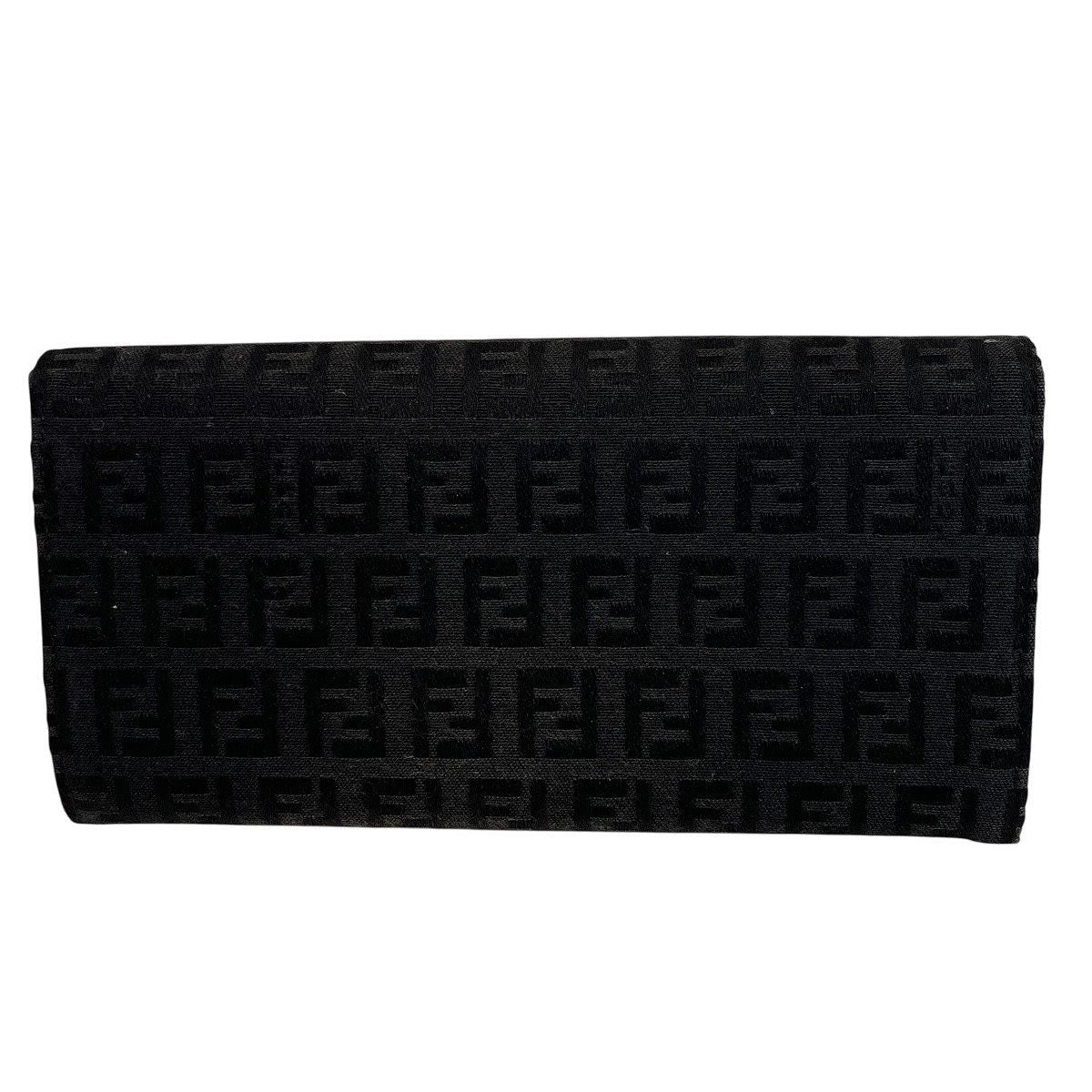 Fendi Zucchino Wallet Canvas Leather — view 2