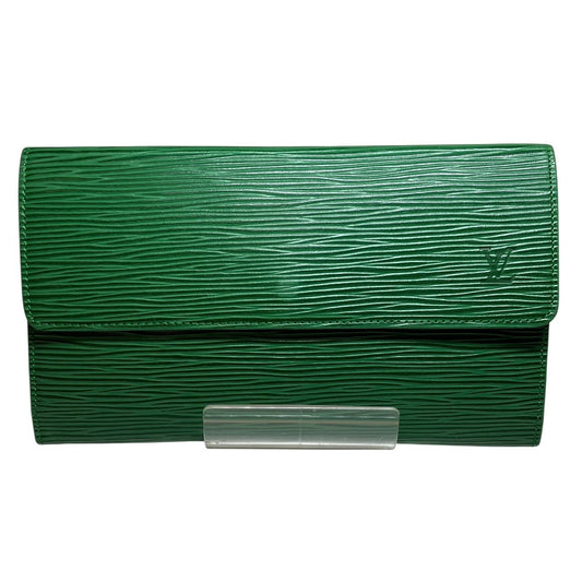 Louis Vuitton Porte Tresor Epi Wallet Leather