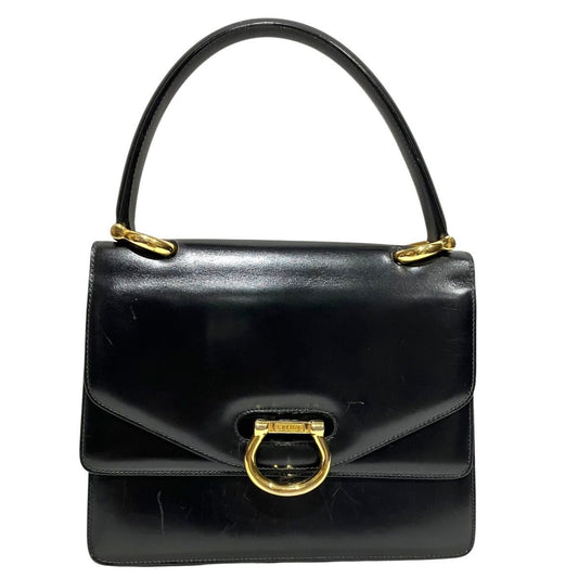 Celine Double Flap Handbag Smooth Leather
