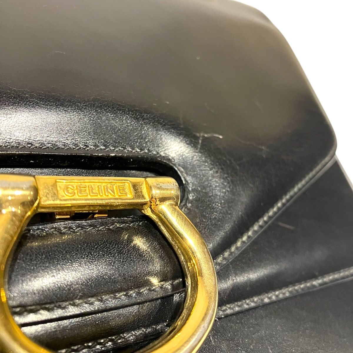 Celine Double Flap Handbag Smooth Leather — view 9