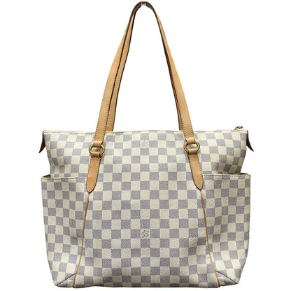 Louis Vuitton Totally MM Damier Tote Canvas Leather