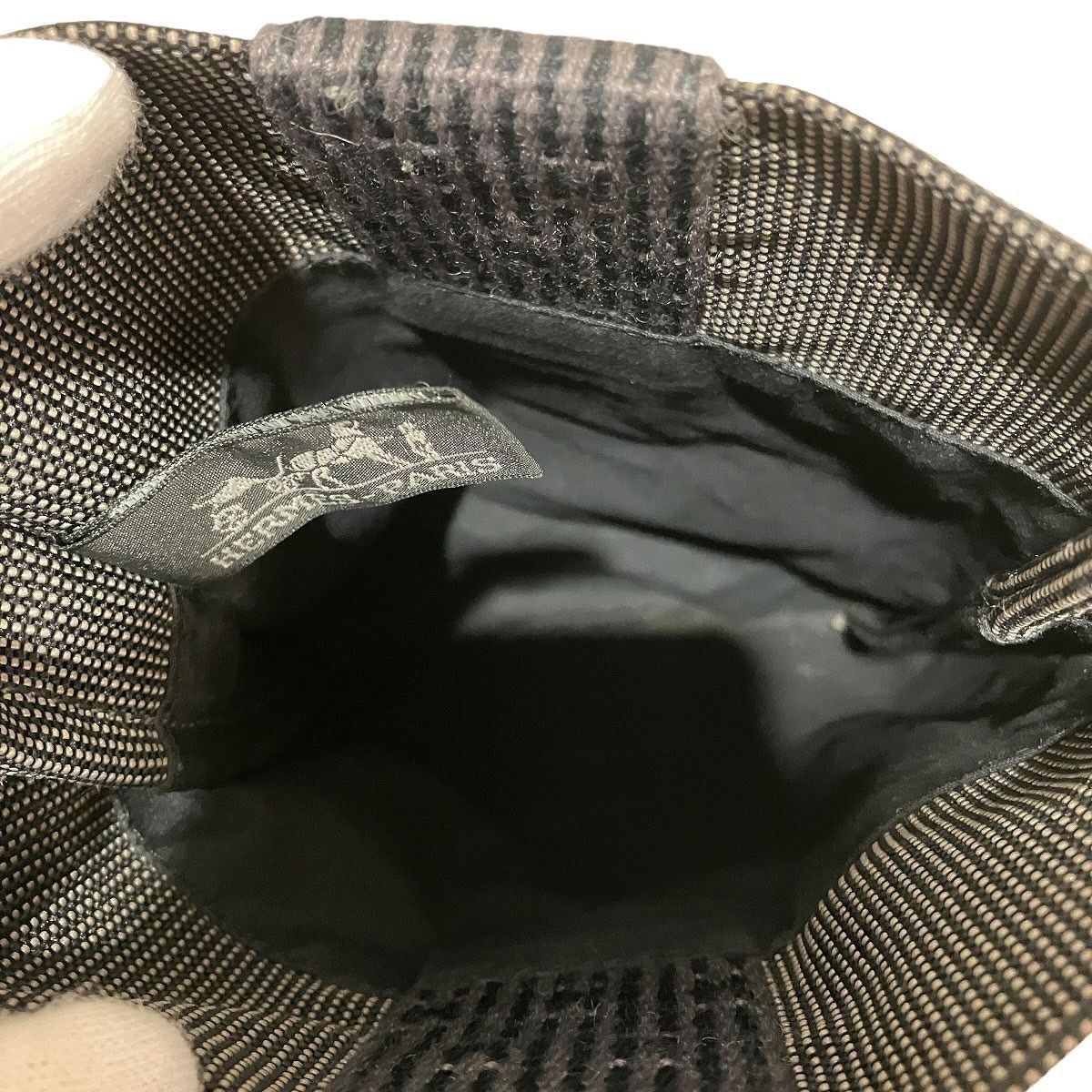 Hermes Pochette Saco Her Line Shoulder Bag Canvas — view 5
