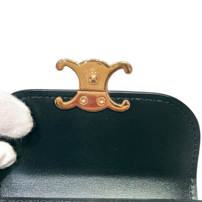 Celine Small Flap Wallet Triomphe Trifold Calfskin — view 9