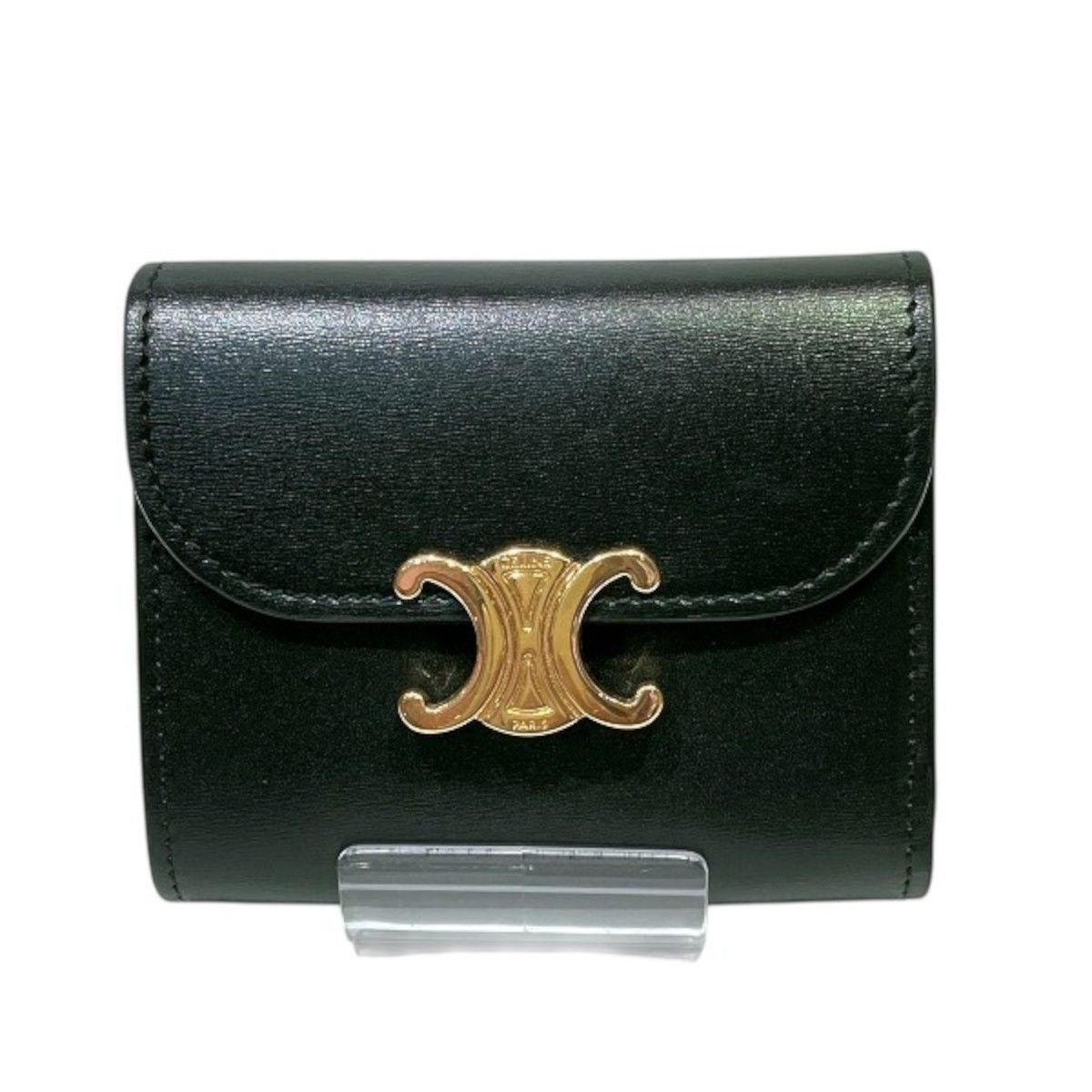 Celine Small Flap Wallet Triomphe Trifold Calfskin
