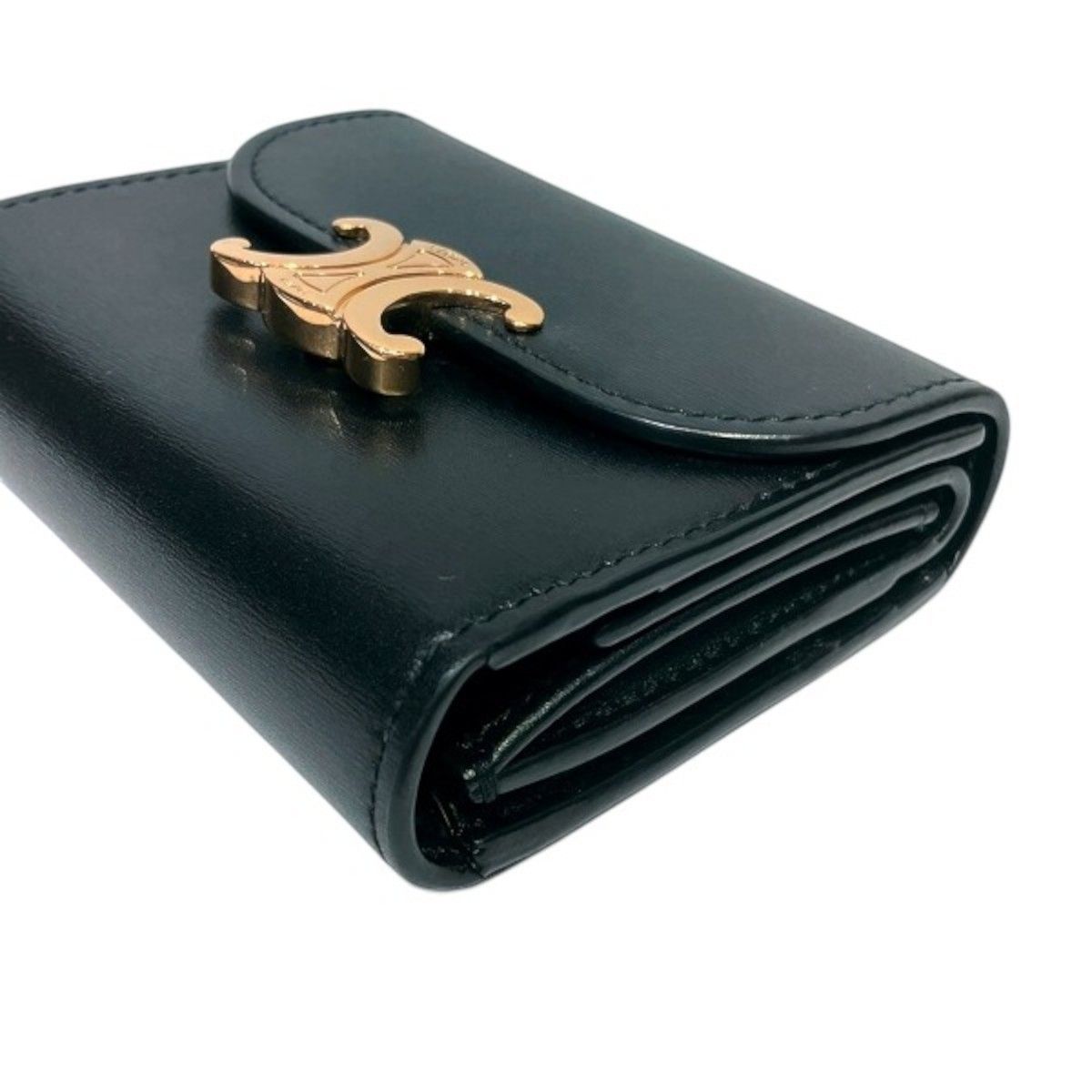 Celine Small Flap Wallet Triomphe Trifold Calfskin — view 7