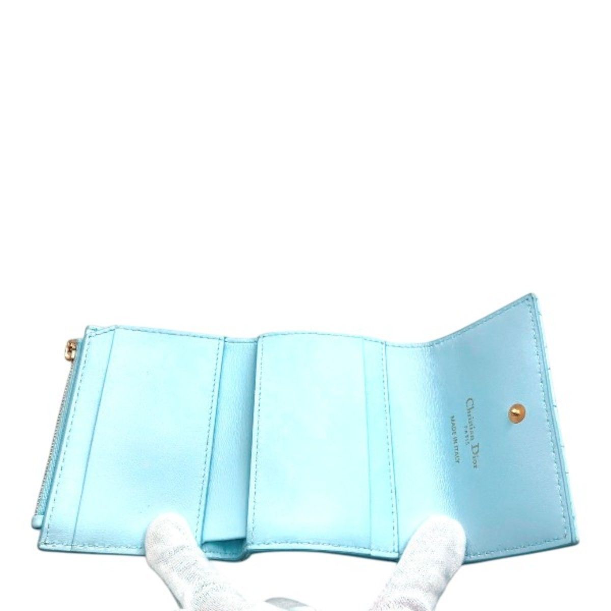 Dior Trifold Wallet Lambskin — view 3