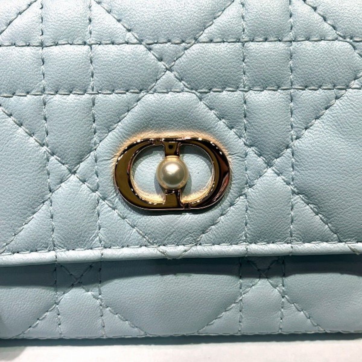 Dior Trifold Wallet Lambskin — view 8