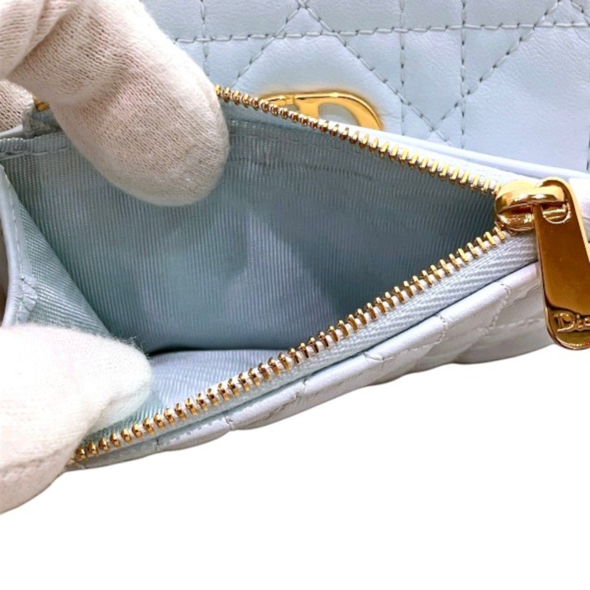 Dior Trifold Wallet Lambskin — view 6