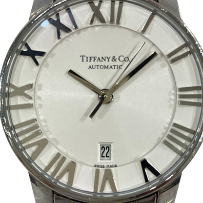 Tiffany & Co Atlas Dome Watch SS Automatic Silver Dial — view 4