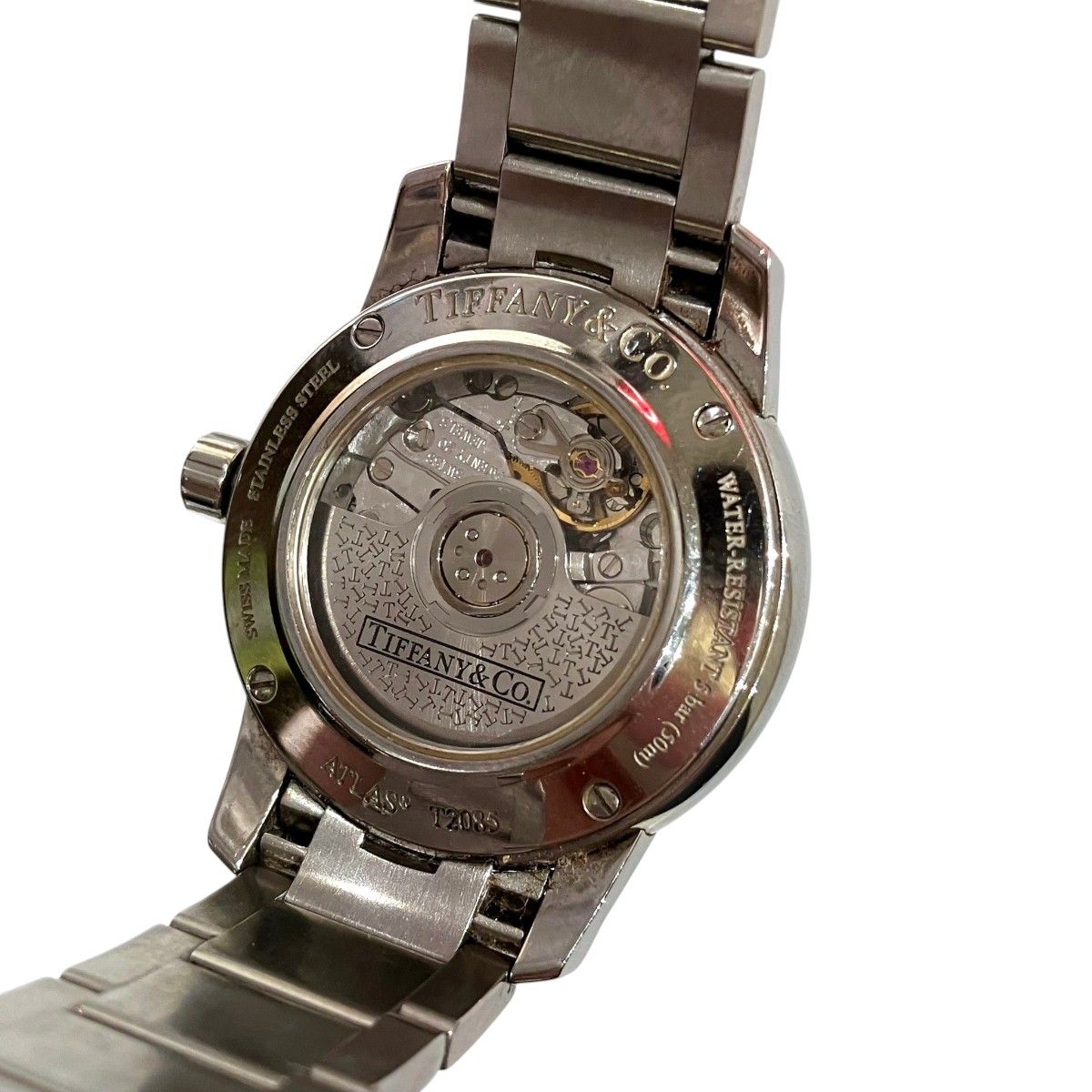 Tiffany & Co Atlas Dome Watch SS Automatic Silver Dial — view 5