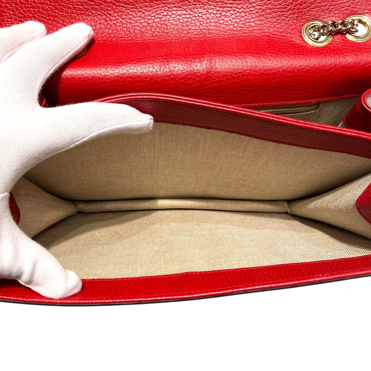 Gucci Interlocking Shoulder Bag Leather — view 8
