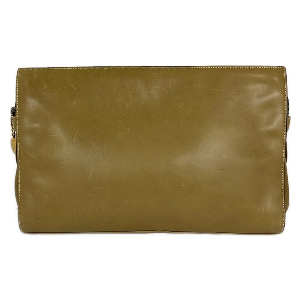 Gucci Second Bag Vintage Khaki Leather