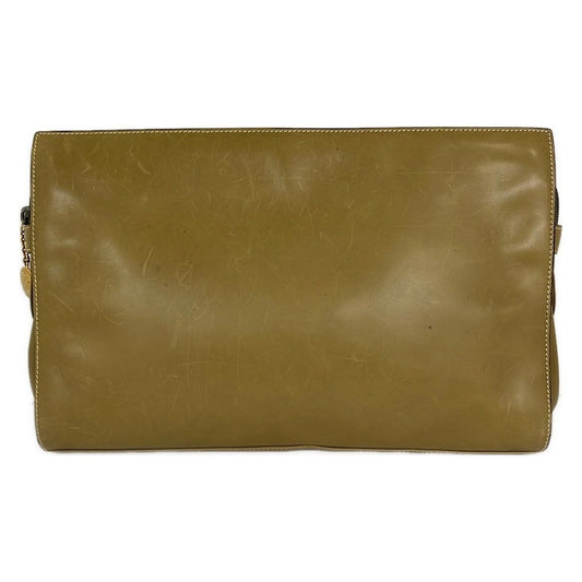Gucci Second Bag Vintage Khaki Leather
