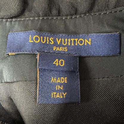 Louis Vuitton Wool Silk Leopard Pattern Frill Color Slip Dress Multi 40 — view 7