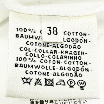 Hermes Cotton 100% Chaine D'ancre Embroidery Crew Neck Short Sleeve Dress White — view 7