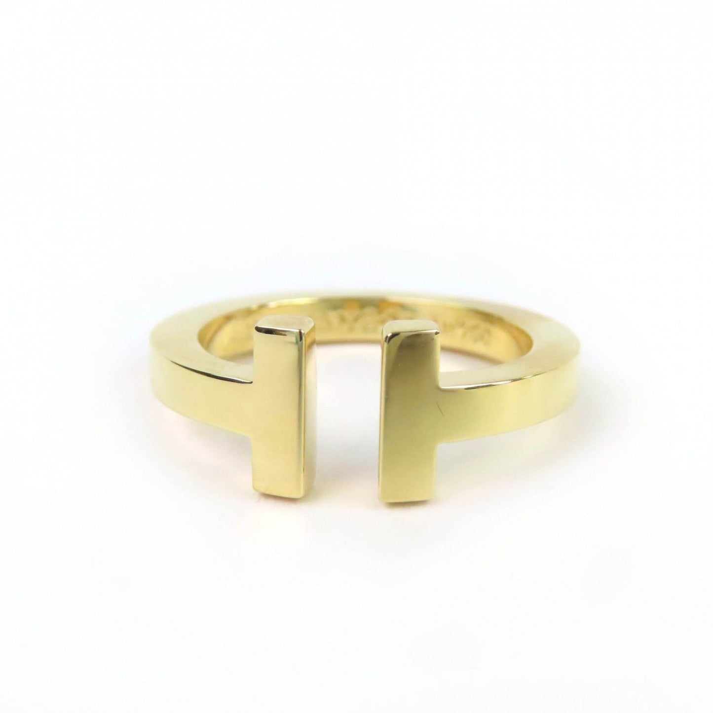 Tiffany & Co T Square Ring Yellow Gold Box Case