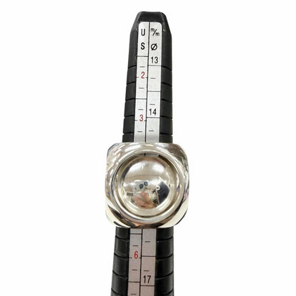 Hermes Vintage Extra Wide Series Ring Silver 49.50.51 — view 9