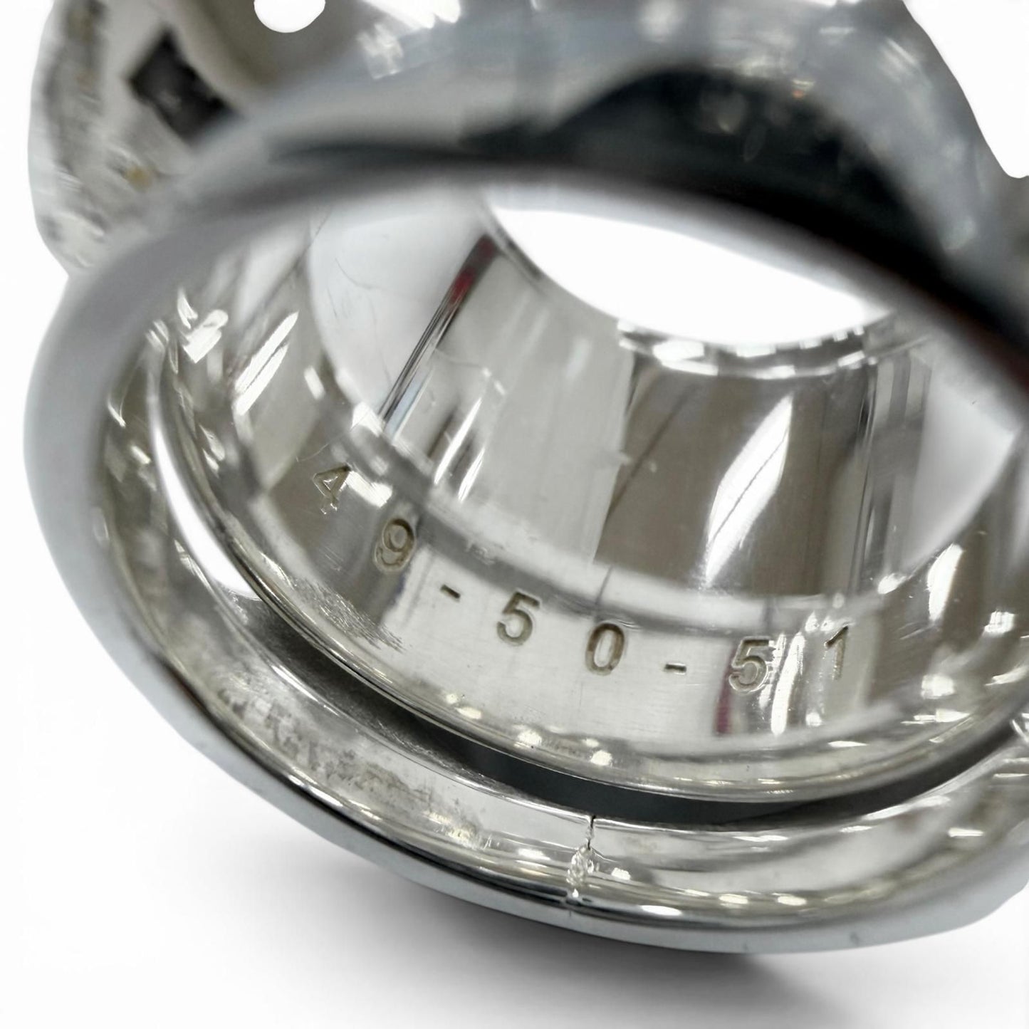 Hermes Vintage Extra Wide Series Ring Silver 49.50.51 — view 5