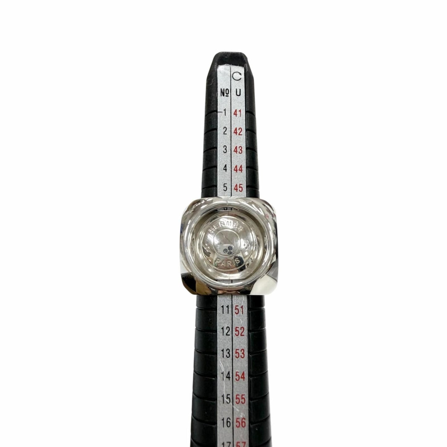 Hermes Vintage Extra Wide Series Ring Silver 49.50.51 — view 6