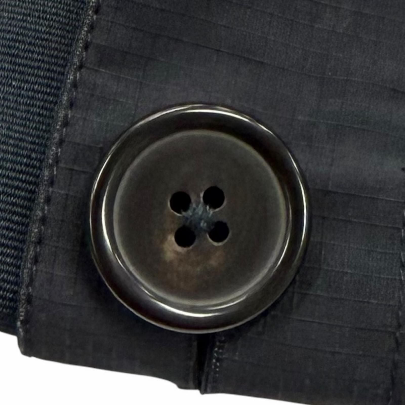 Hermes Logo Zip Collarless Jacket Navy 50 Recommended — view 6