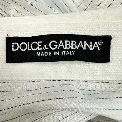 Dolce & Gabbana Short Sleeve Shirt Striped White — view 7
