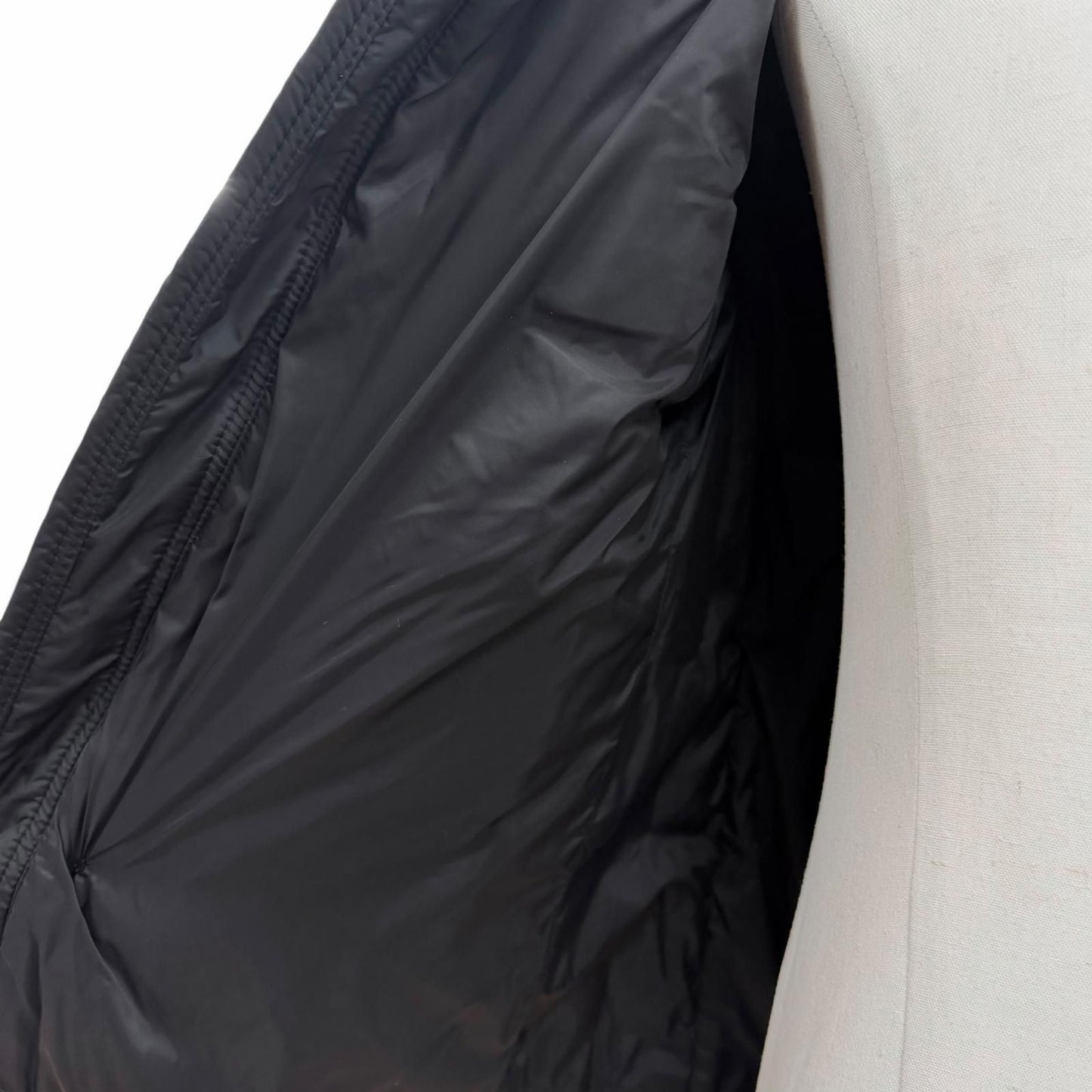 Moncler Ryan Leather with Patch Logo Button Hooded Double Zip Up Jacket Black 0 — view 5