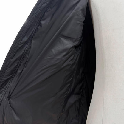 Moncler Ryan Leather with Patch Logo Button Hooded Double Zip Up Jacket Black 0 — view 5