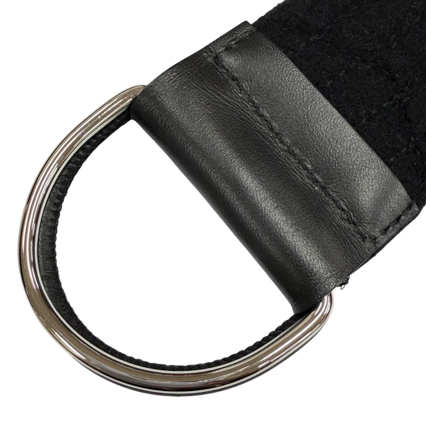 Louis Vuitton Wool Silk Monogram Double Face Belt Wrap Coat Black 38 — view 7