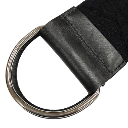 Louis Vuitton Wool Silk Monogram Double Face Belt Wrap Coat Black 38 — view 7