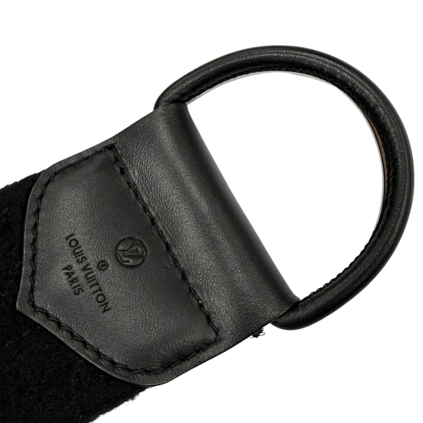 Louis Vuitton Wool Silk Monogram Double Face Belt Wrap Coat Black 38 — view 8