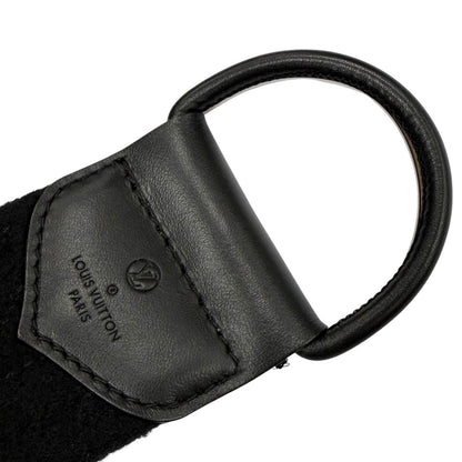 Louis Vuitton Wool Silk Monogram Double Face Belt Wrap Coat Black 38 — view 8